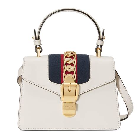 gucci sylvie small white bag|gucci sylvie small bag.